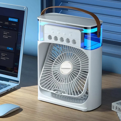 Air Cooler Fan Portable 3 in 1 with Humidifier & LED Night Light for Home & Office